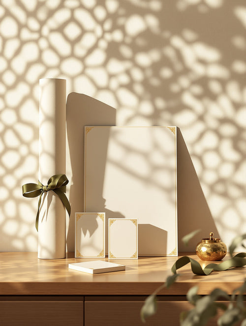Gold Olive Tree learning materials in warm mashrabiya lattice light — Gold Olive Tree